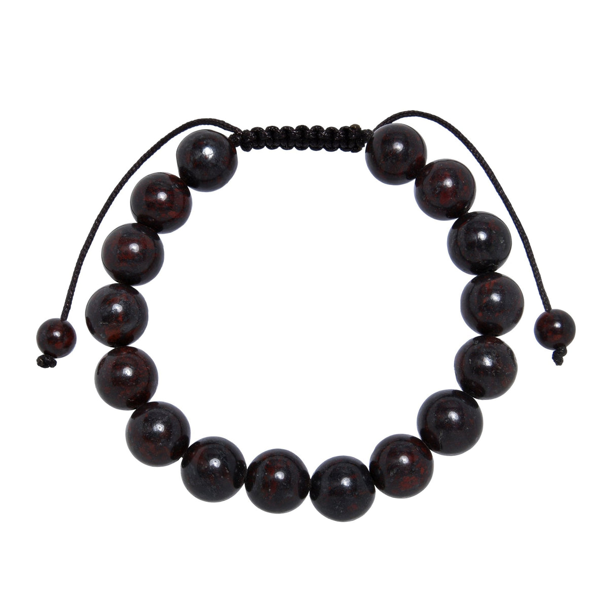 Brecciated Jasper Stone Braided Bracelet B4154-Brecciated-Jasper - 10MM