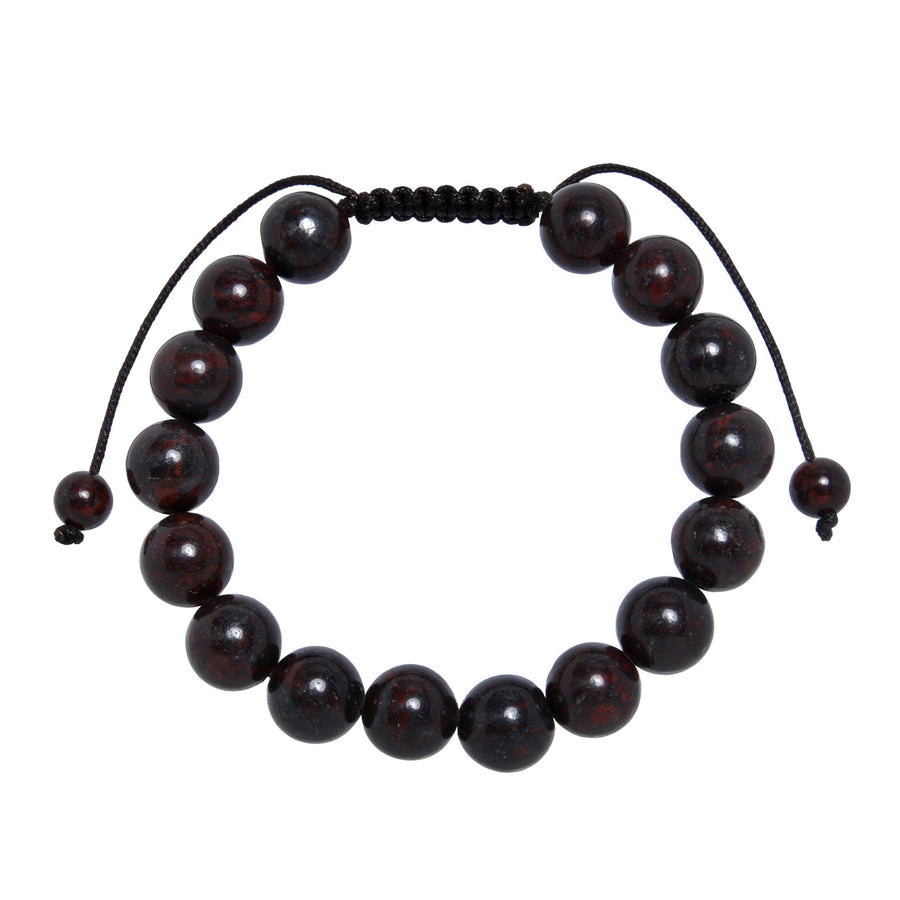 Brecciated Jasper Stone Braided Bracelet B4154-Brecciated-Jasper