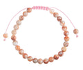 Red Network Stone Braided Bracelet B4156-Red-Network