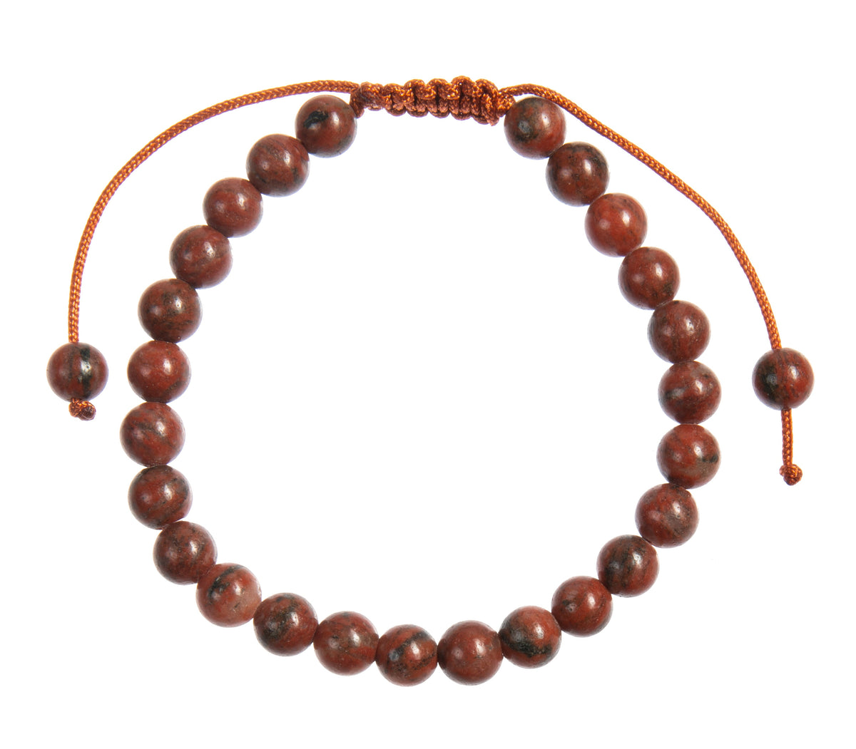 Red Sesame Jasper Beaded Bracelet B4158
