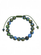 Tricolor Emperor Jasper Braided Bracelet B4165-8MM - view 2