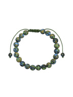 Tricolor Emperor Jasper Braided Bracelet B4165-6MM - view 3