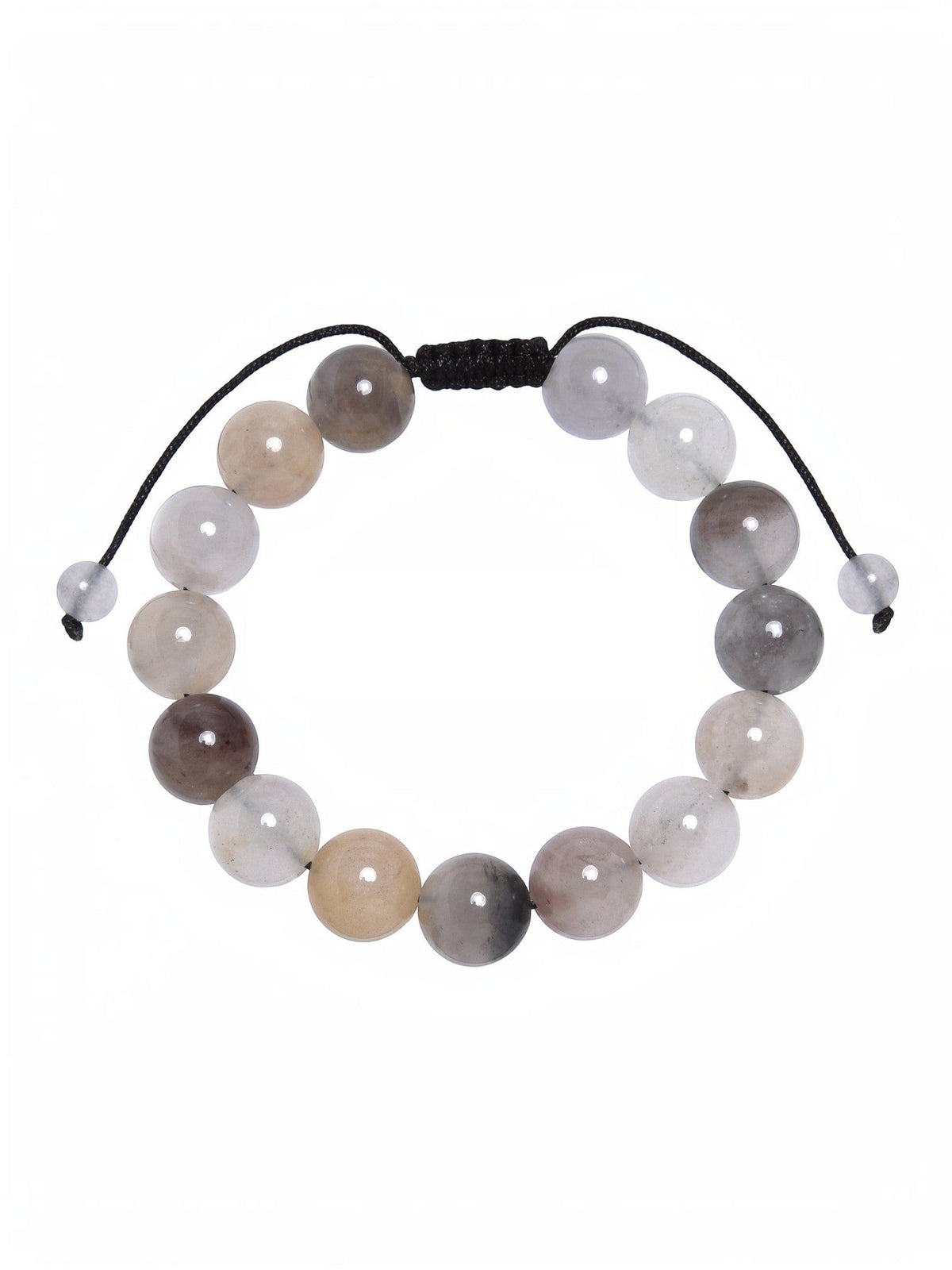 Violet Jasper Stone Braided Bracelet B4182-Violet-Jasper - 12MM