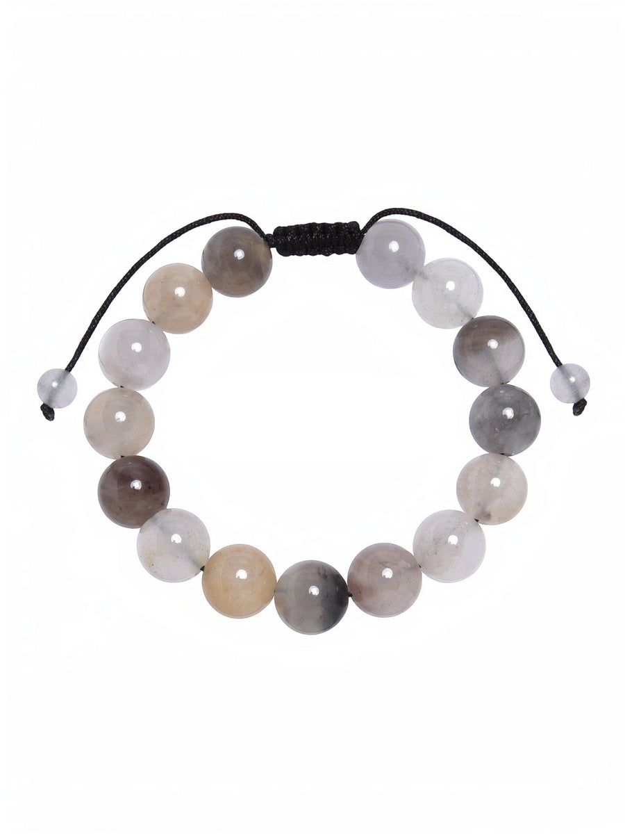 Violet Jasper Stone Braided Bracelet B4182-Violet-Jasper