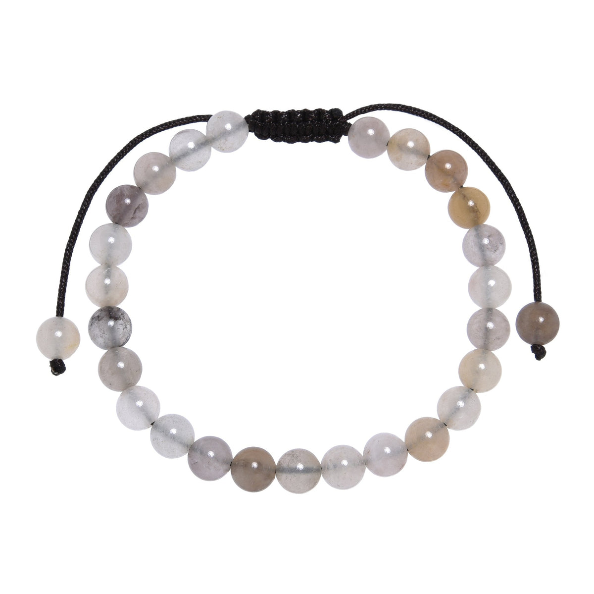 Violet Jasper Stone Braided Bracelet B4182-Violet-Jasper - 6MM
