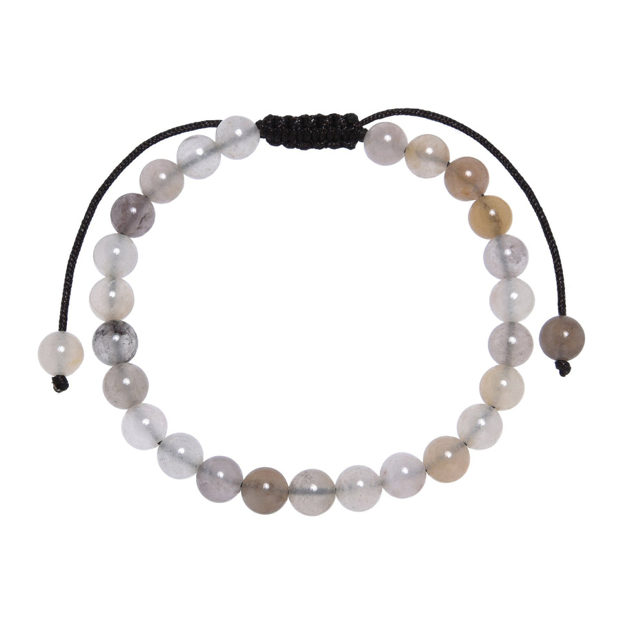 Violet Jasper Stone Braided Bracelet B4182-Violet-Jasper
