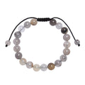 Violet Jasper Stone Braided Bracelet B4182-Violet-Jasper - 8MM