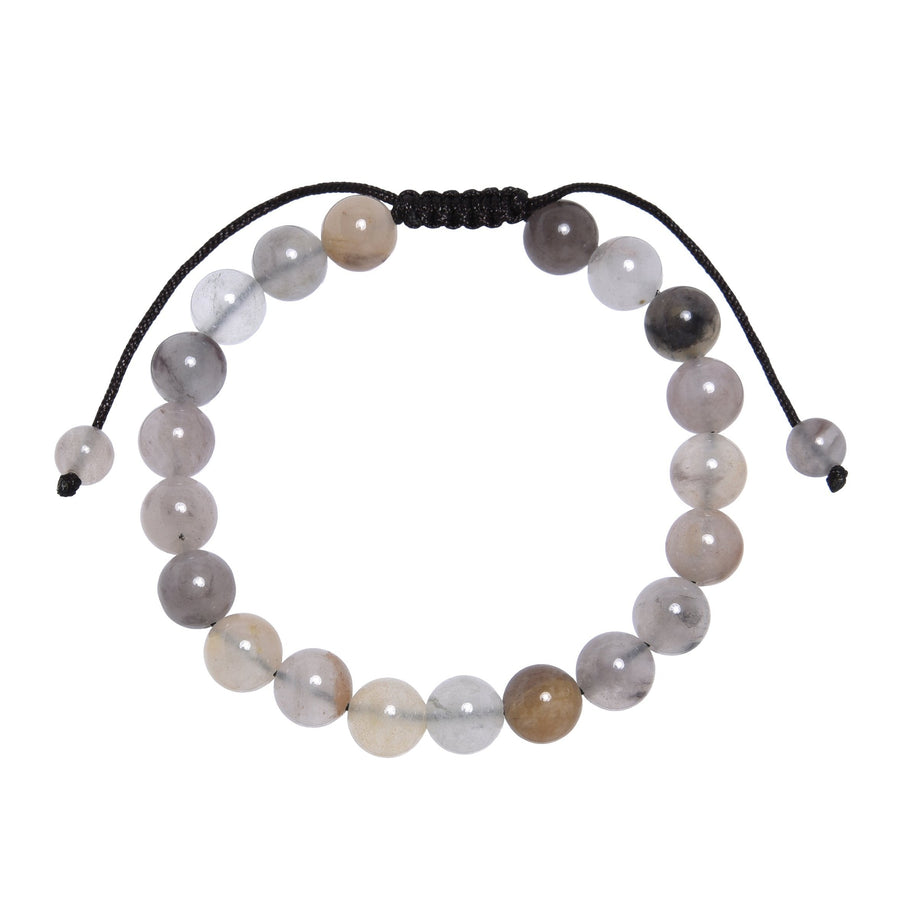 Violet Jasper Stone Braided Bracelet B4182-Violet-Jasper