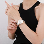 Round Vegan Leather Magnetic Bracelet B4184 - view 4
