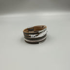 Feather Multilayer Leather Magnetic Bracelet B4189 - view 19