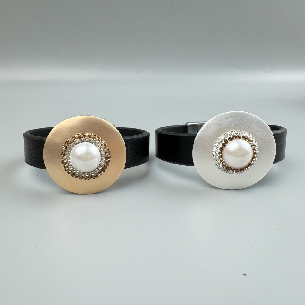 Geometric Leather Snap Bracelet B4234 - view 5