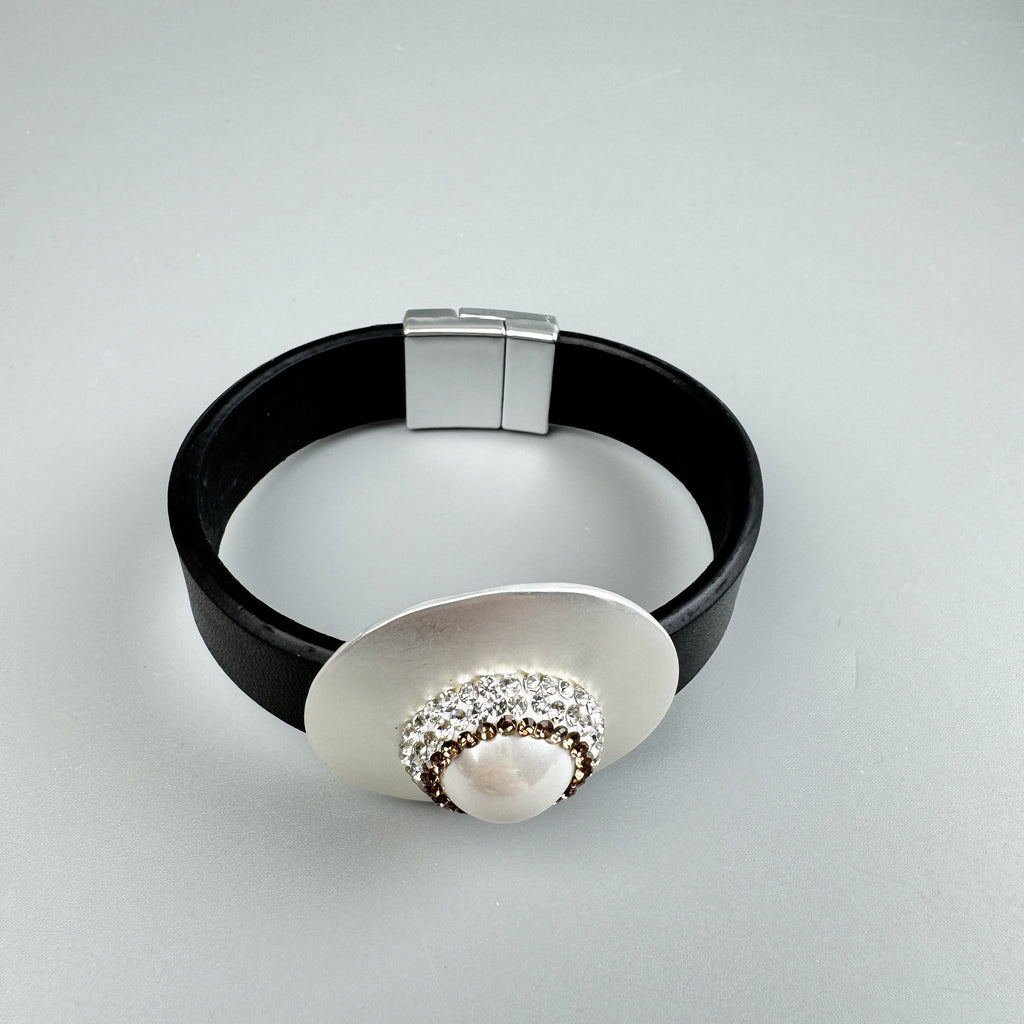 Geometric Leather Snap Bracelet B4234 - view 10