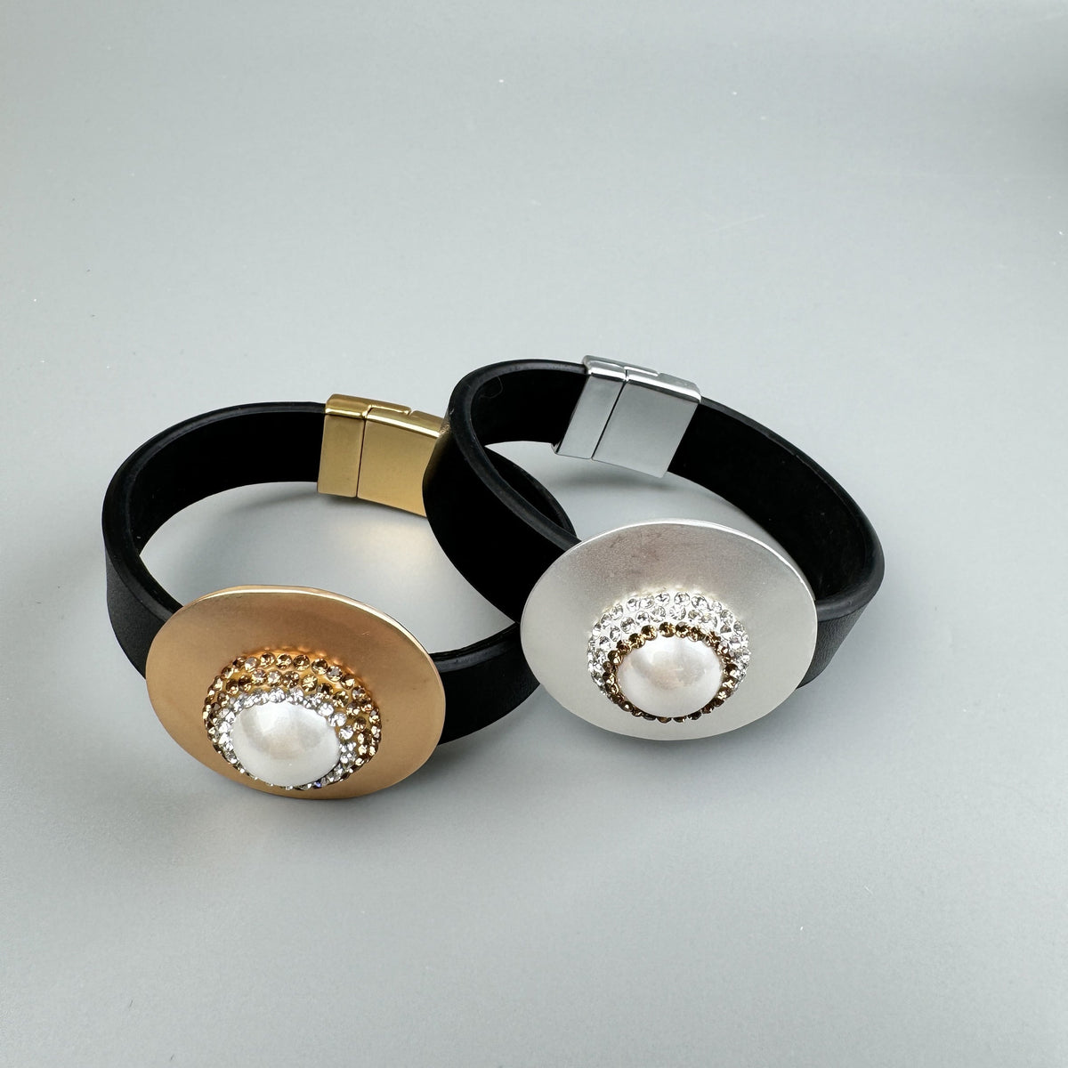 Geometric Leather Snap Bracelet B4234 - view 8