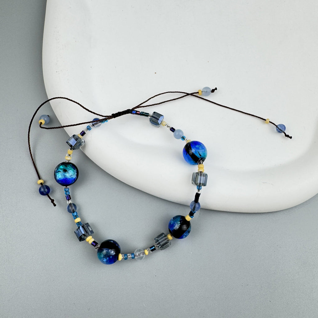 Lantern Glass Braided Bracelet B4238