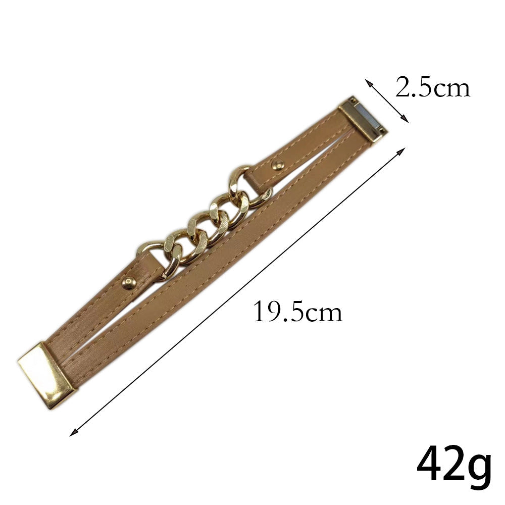 Double Layer Large Chain Bracelet B4251
