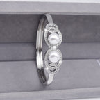 Cubic Zirconia Pearl Bracelet B4277