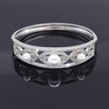 Rhinestone and Pearl Bracelet B4281