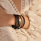 Heart-Shaped Leather Magnetic Bracelet B4285 - view 2