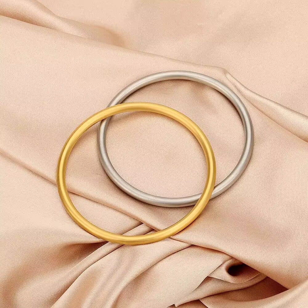 Solid Circle Stainless Steel Bracelet B4307