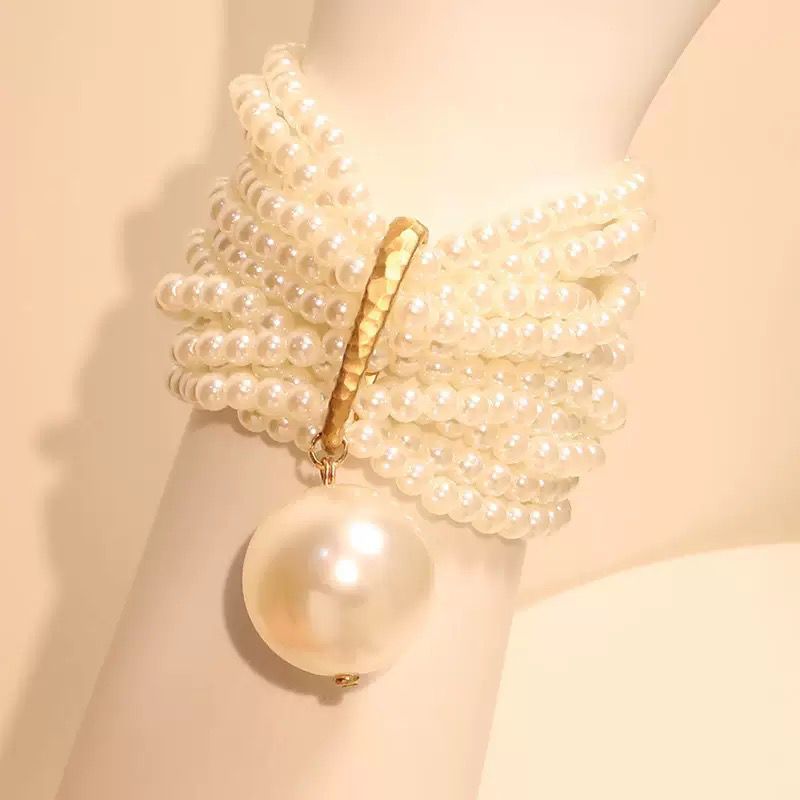 Multi Layer Glass Beads Bracelet B4309