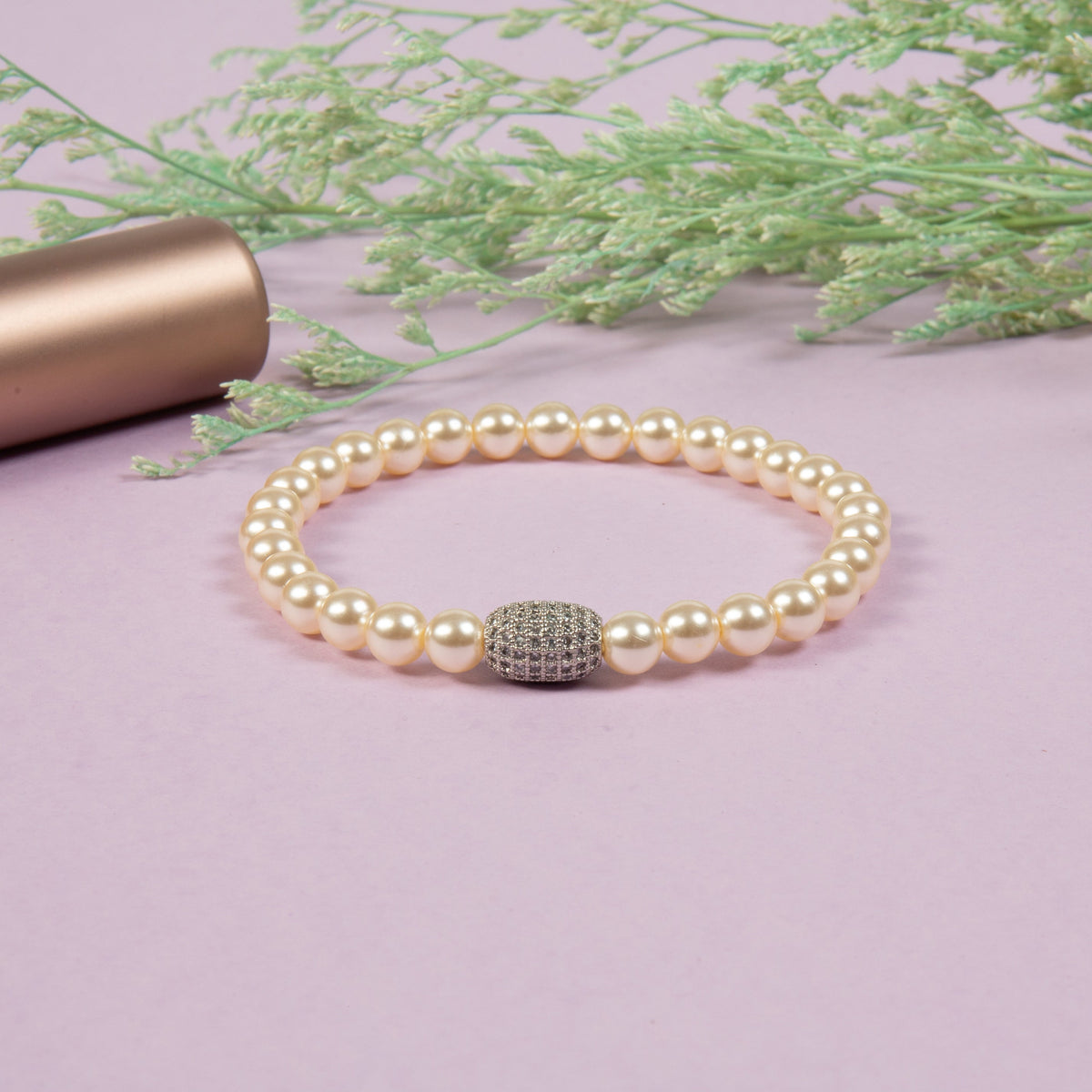 Glass Pear Beads Bracelet B4310