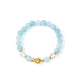 18K Gold Plated Various Stones Strech Bracelet B4317