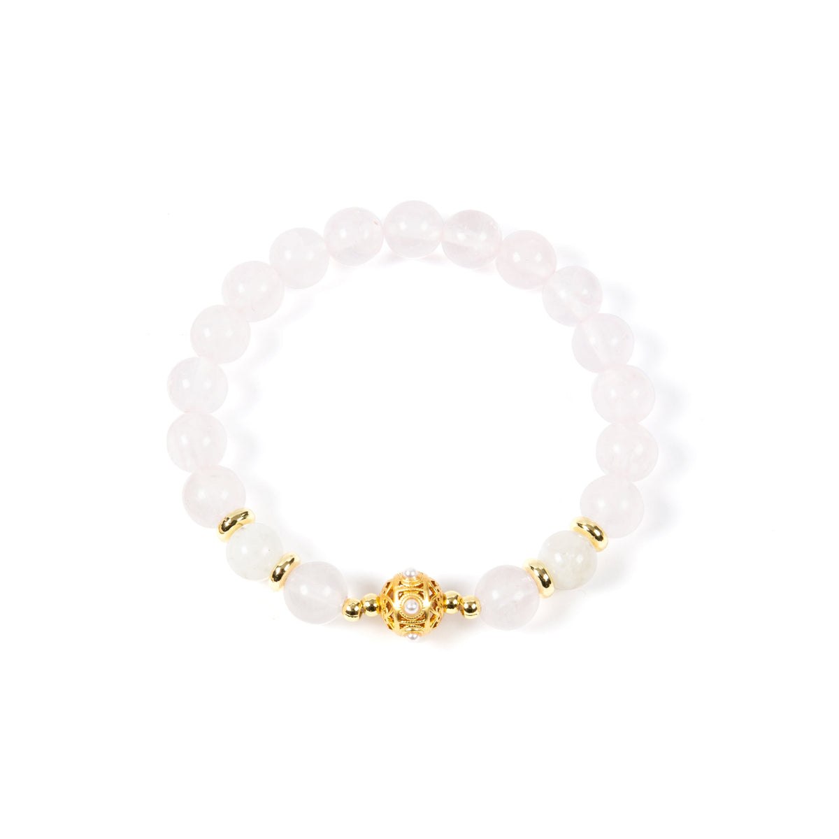 18K Gold Plated Various Stones Strech Bracelet B4317