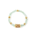 18K Gold-Plated Mixed-Stone Cubic Zirconia Stretch Bracelet B4326