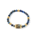 18K Gold-Plated Mixed-Stone Cubic Zirconia Stretch Bracelet B4326