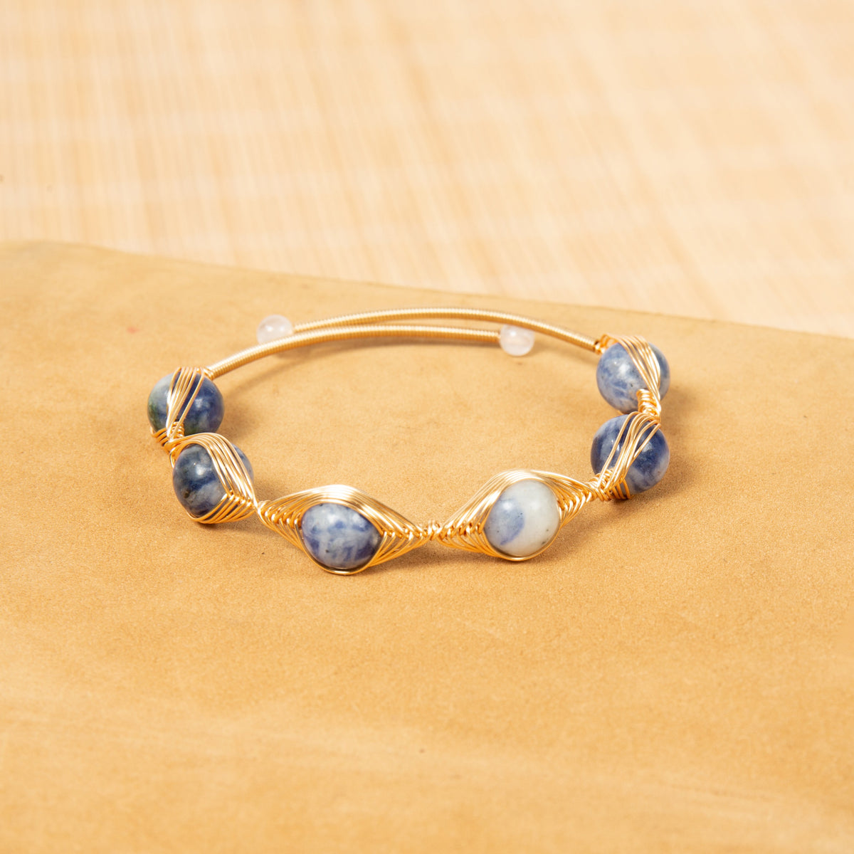 Mixed-Stone Copper Handmade Bracelet B4333