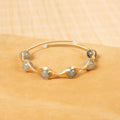 Mixed-Stone Copper Handmade Bracelet B4333 - view 2