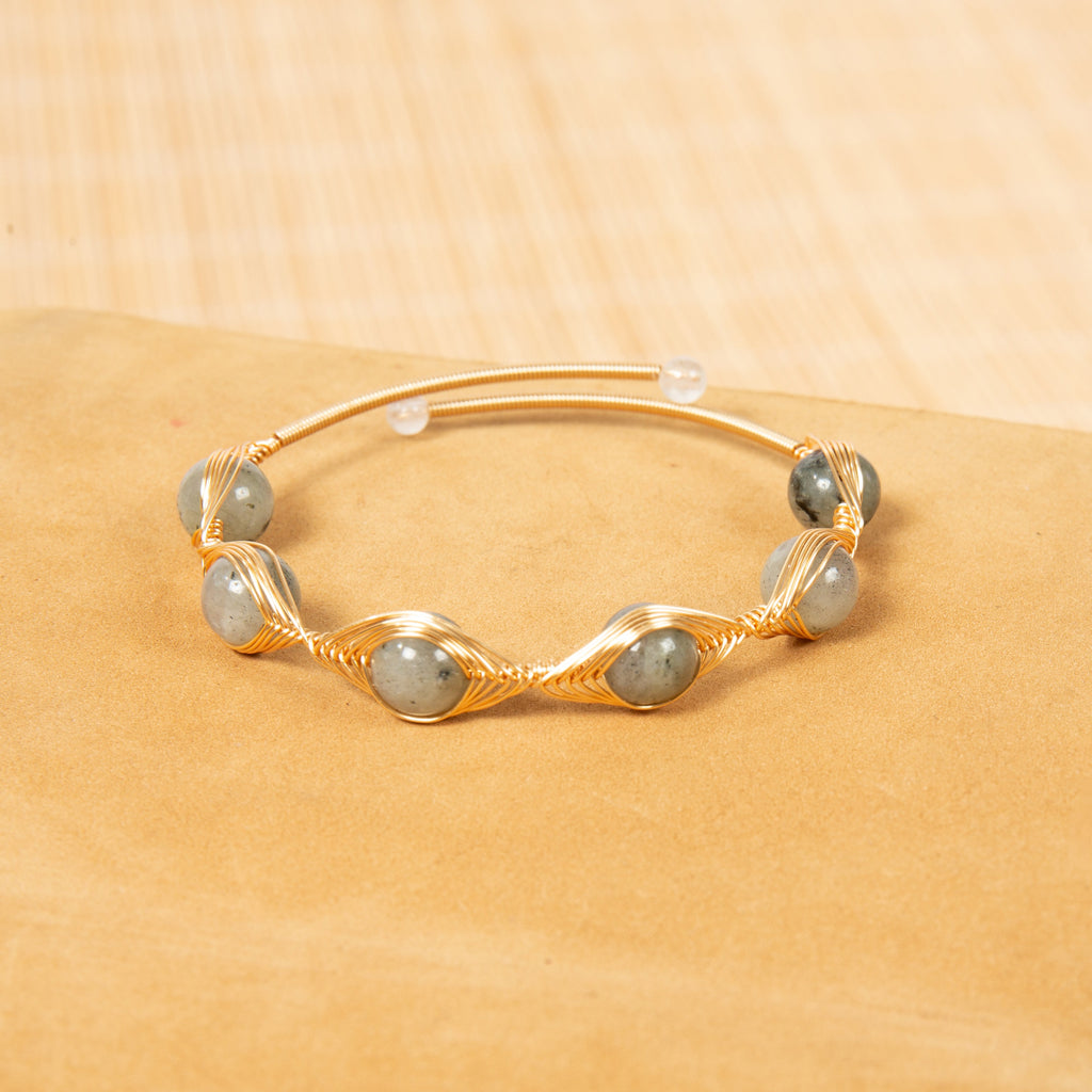 Mixed-Stone Copper Handmade Bracelet B4333 - view 13