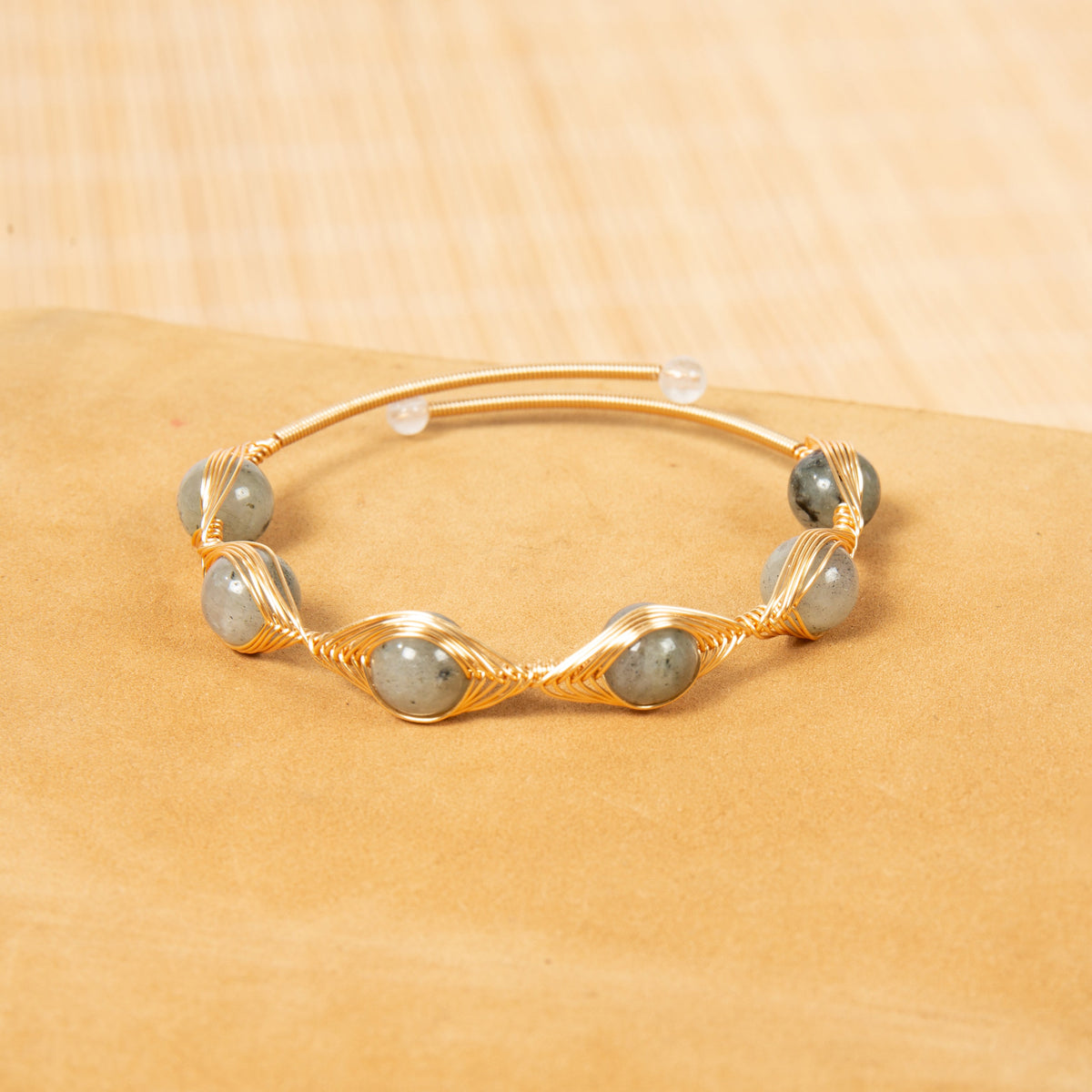 Mixed-Stone Copper Handmade Bracelet B4333 - view 13