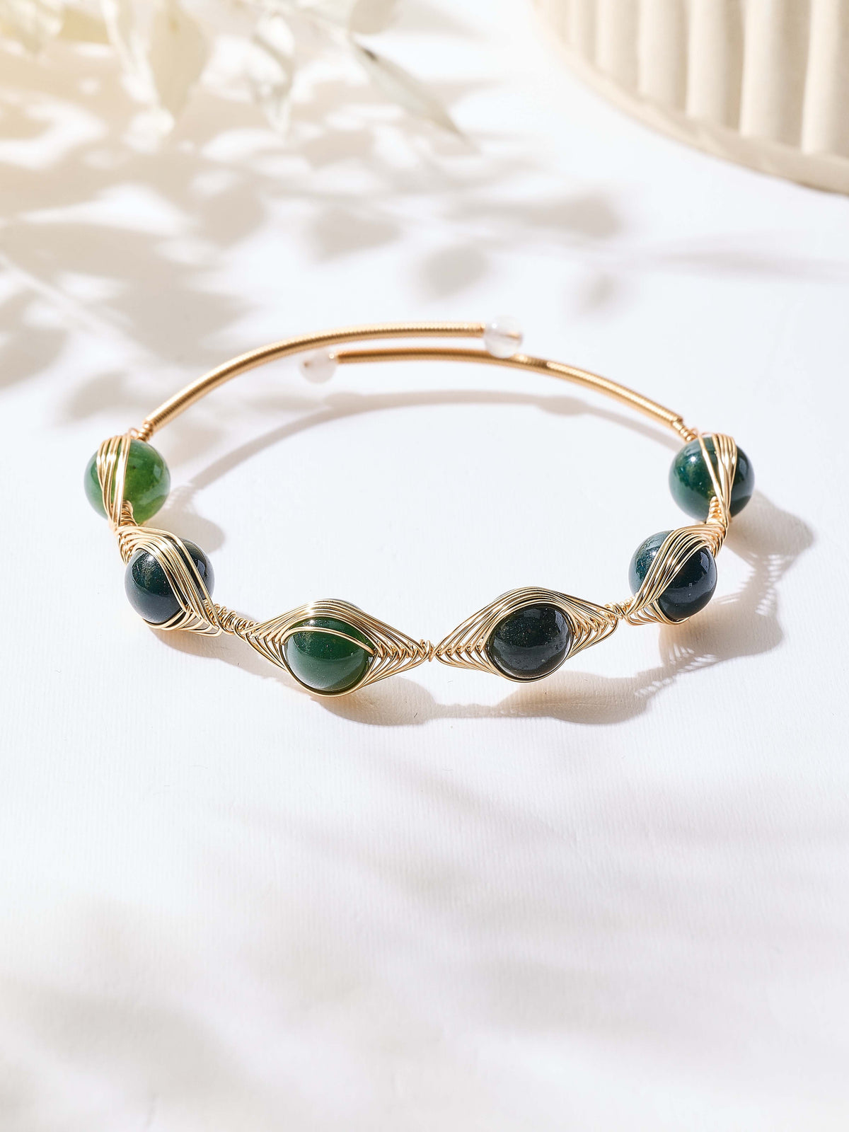 Mixed-Stone Copper Handmade Bracelet B4333