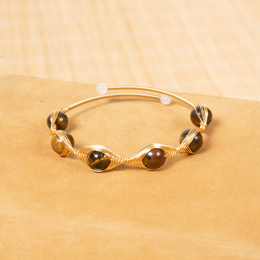 Mixed-Stone Copper Handmade Bracelet B4333