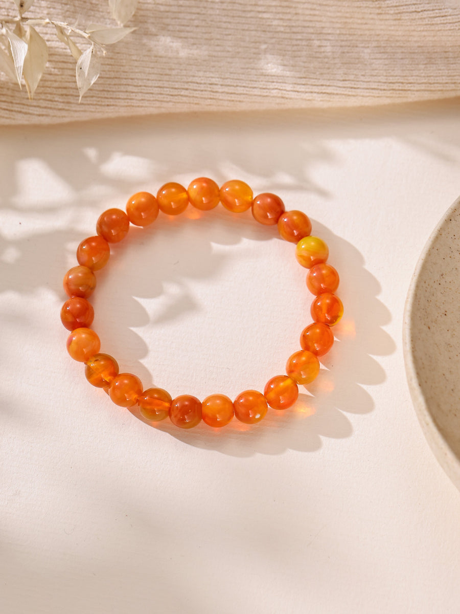 Colored Glass Stone Stretch Bracelet B4353