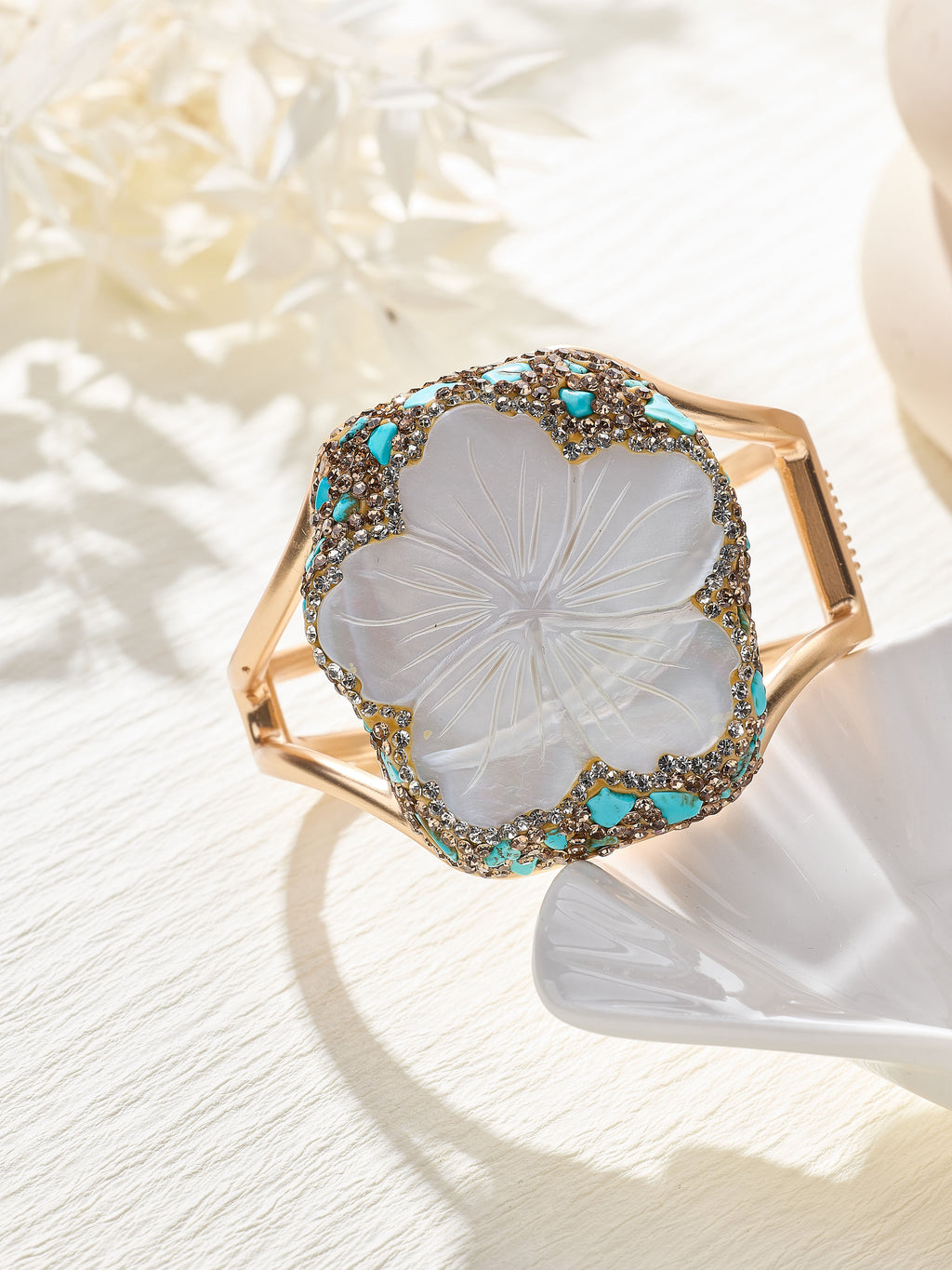 Flower Shell Stone Bracelet B4370