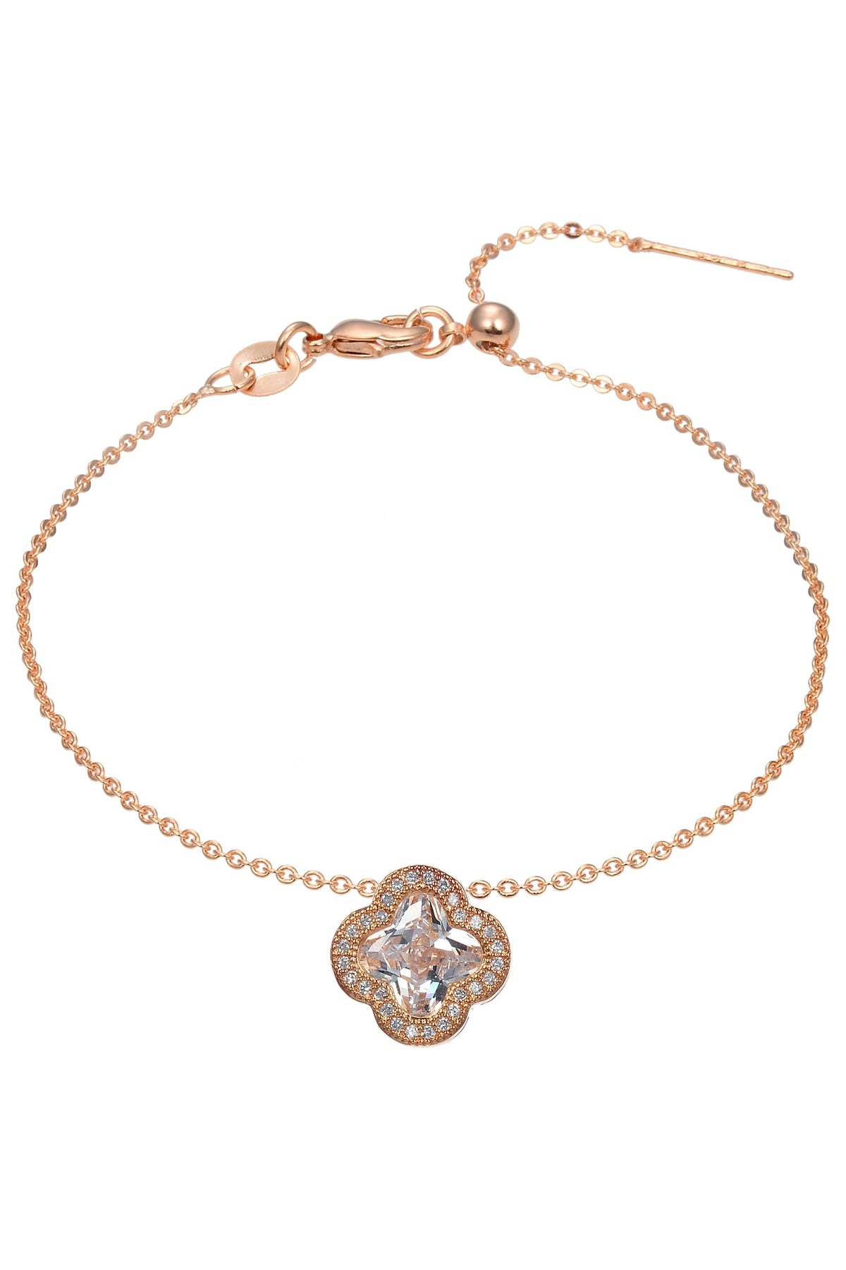 Clover Zircon Chain Bracelet BP0405