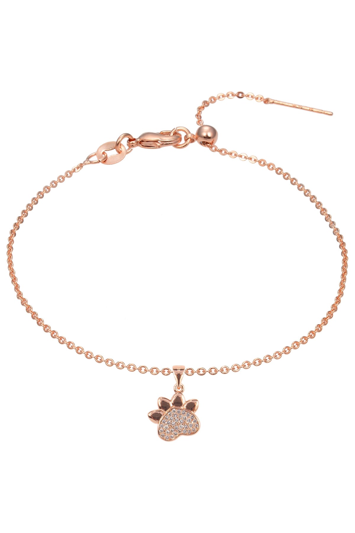 Foot Zircon Pendant For Bracelet BP0556