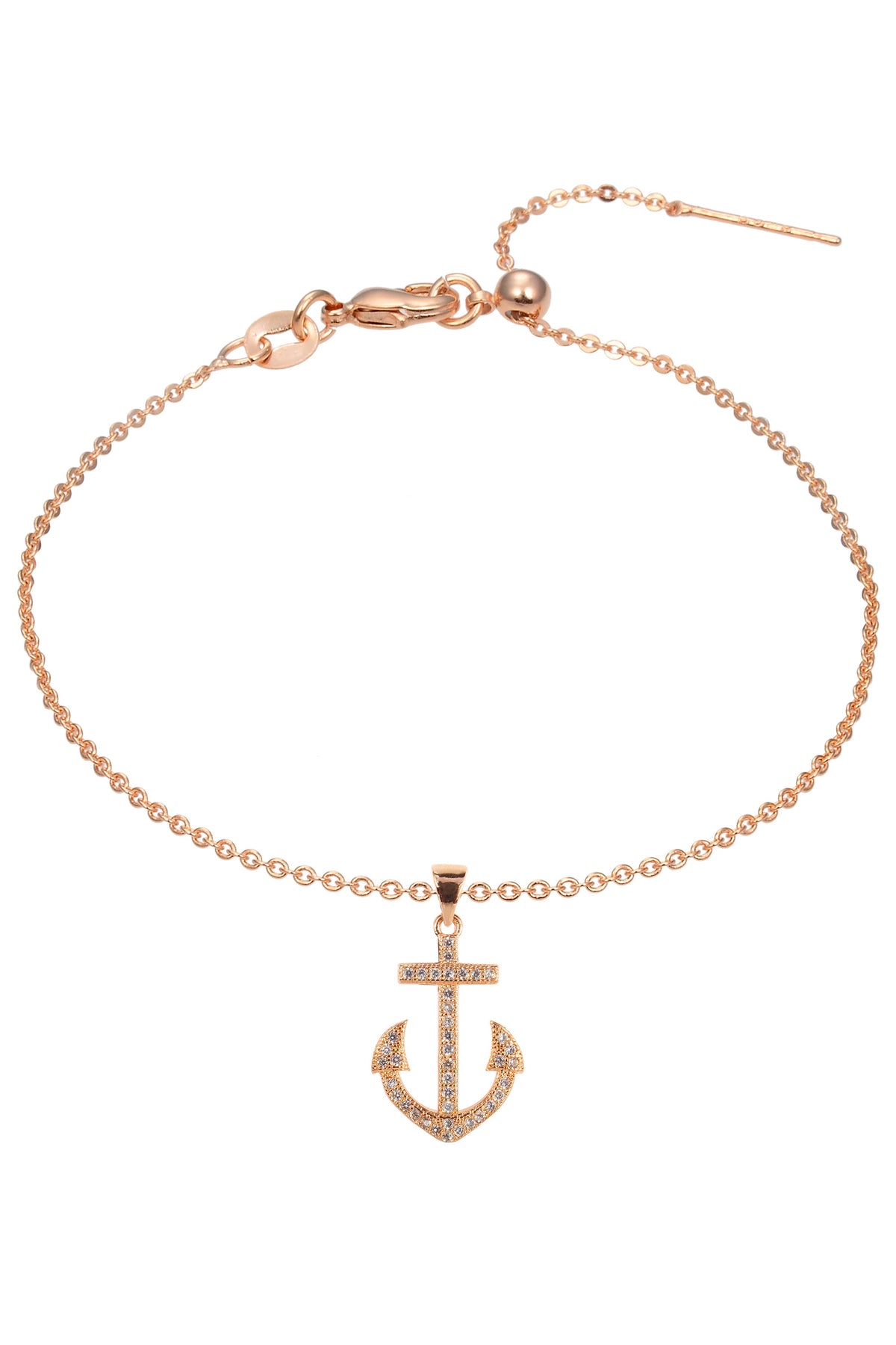 Anchor Zircon Pendant For Bracelet BP0570
