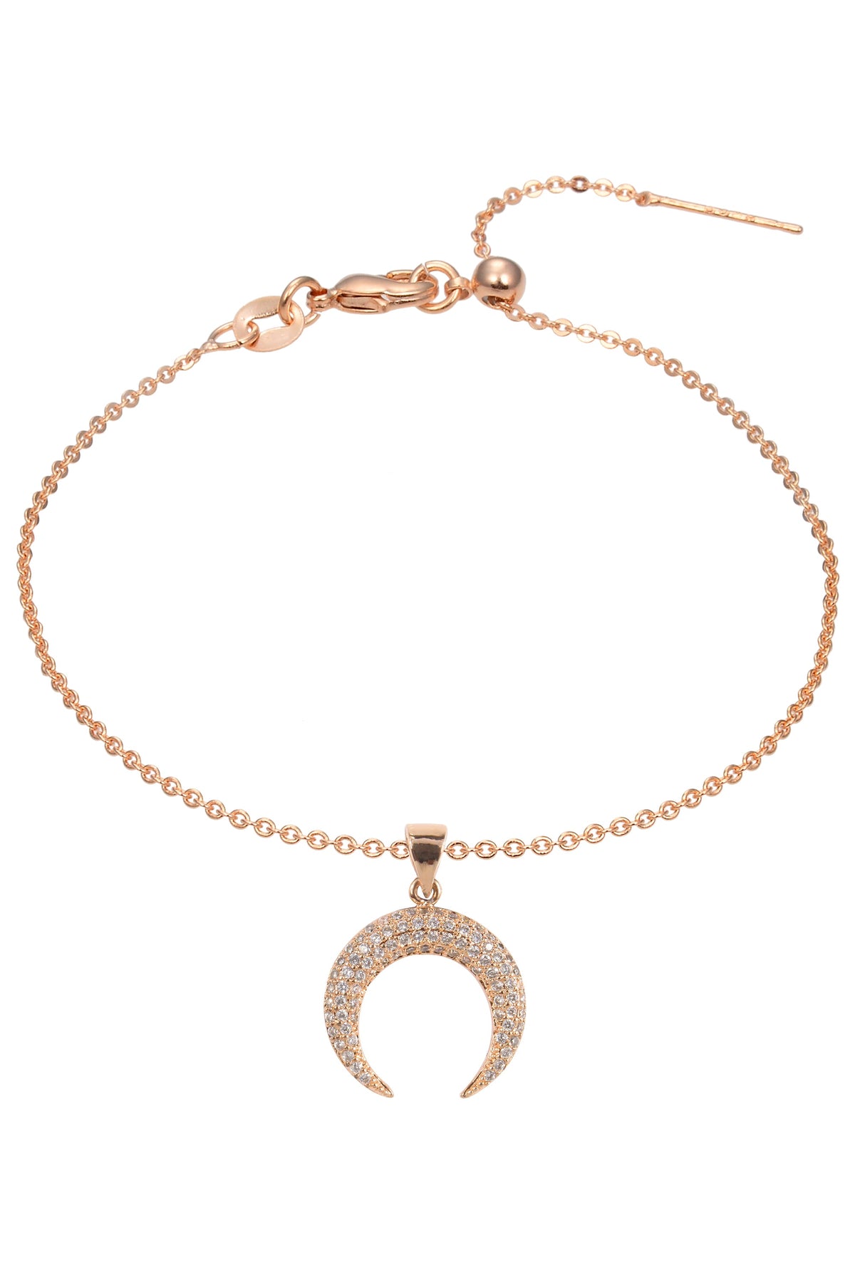 Mini-Moon Zircon Pendant For Bracelet BP0572