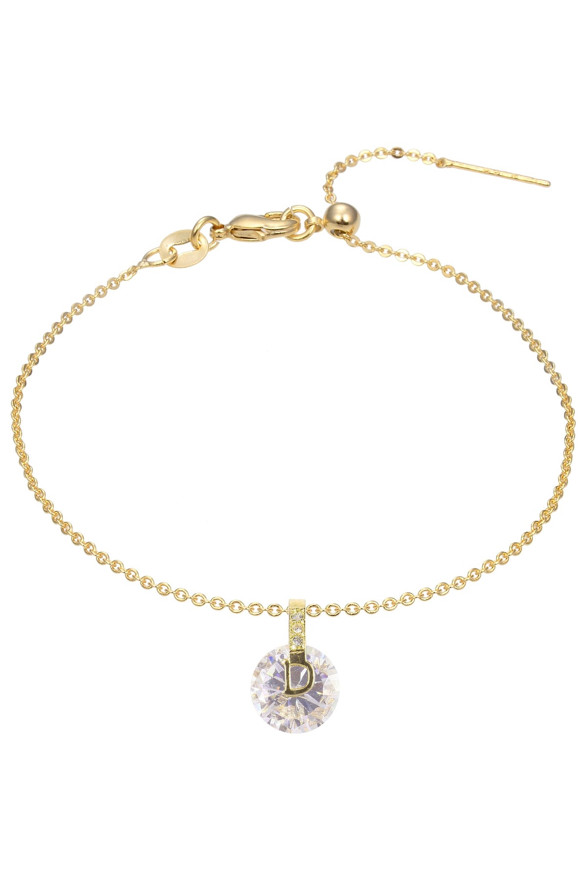 Round Zircon Pendant For Bracelet BP0573