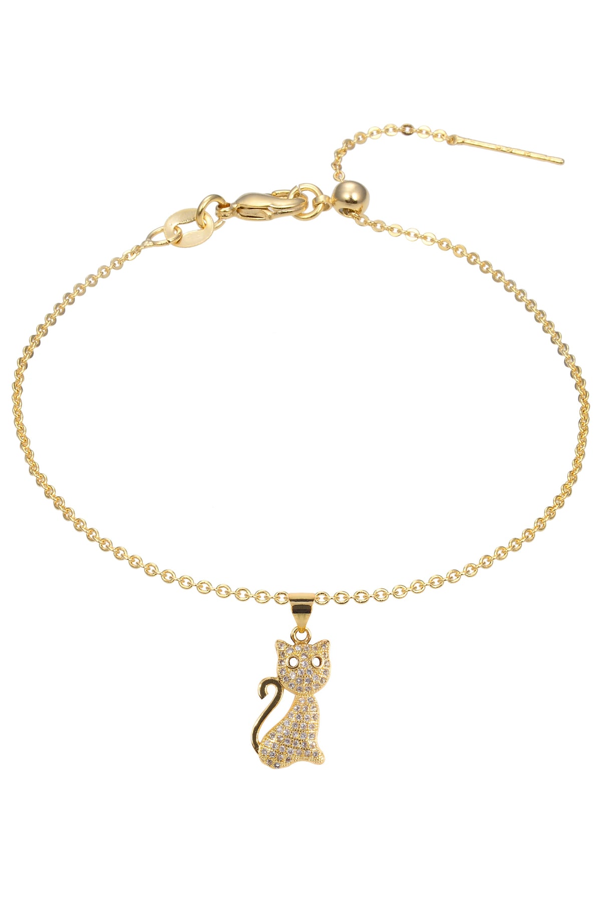 Cat Zircon Pendant For Bracelet BP0576