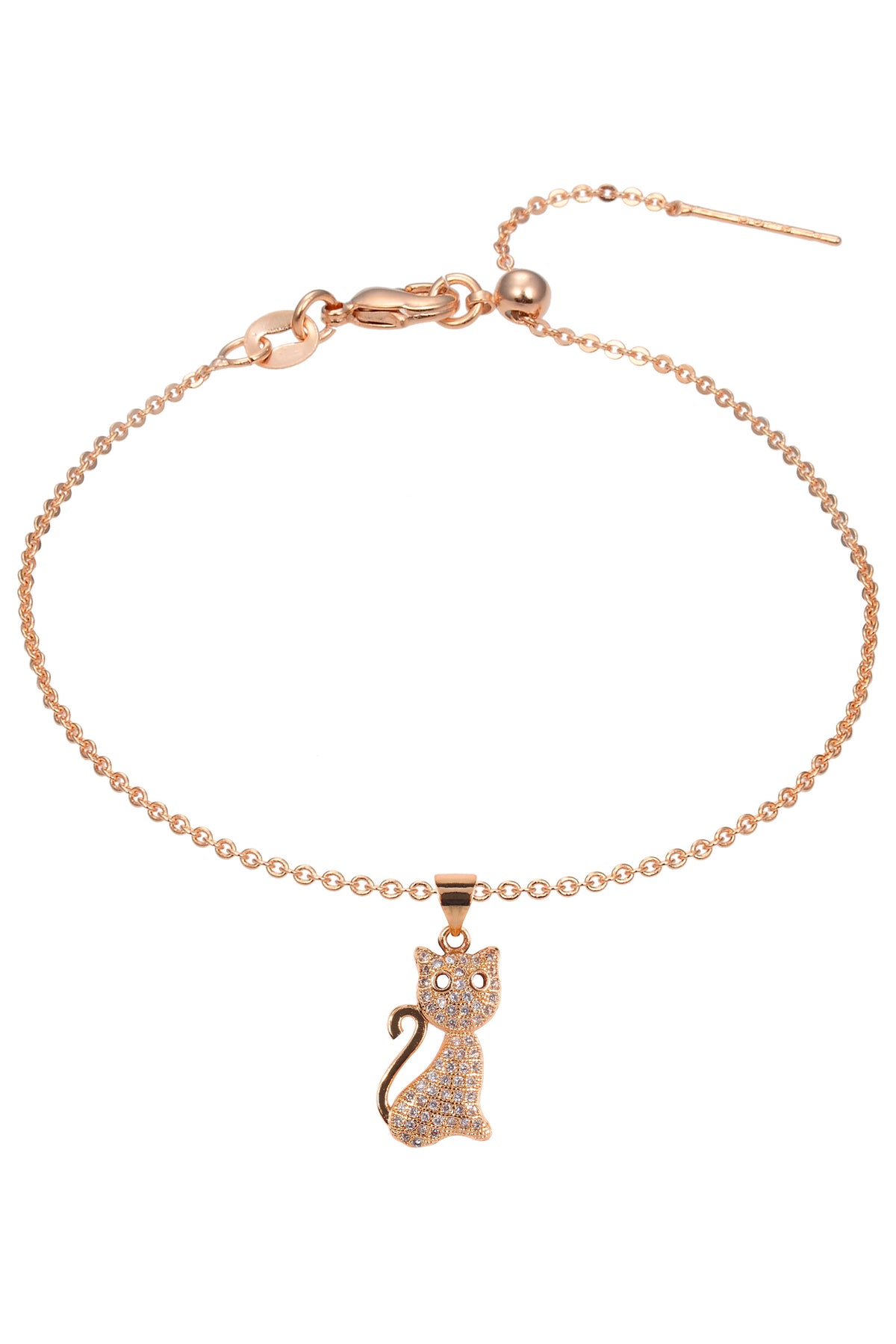 Cat Zircon Pendant For Bracelet BP0576