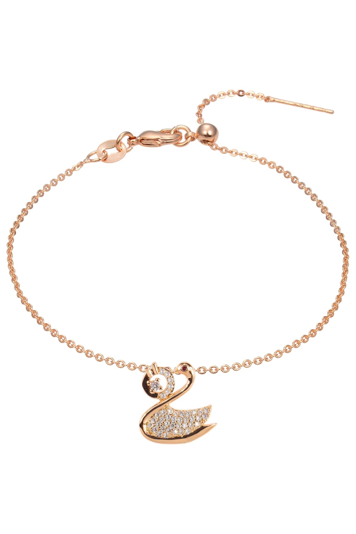Swan Zircon Pendant For Bracelet BP0587