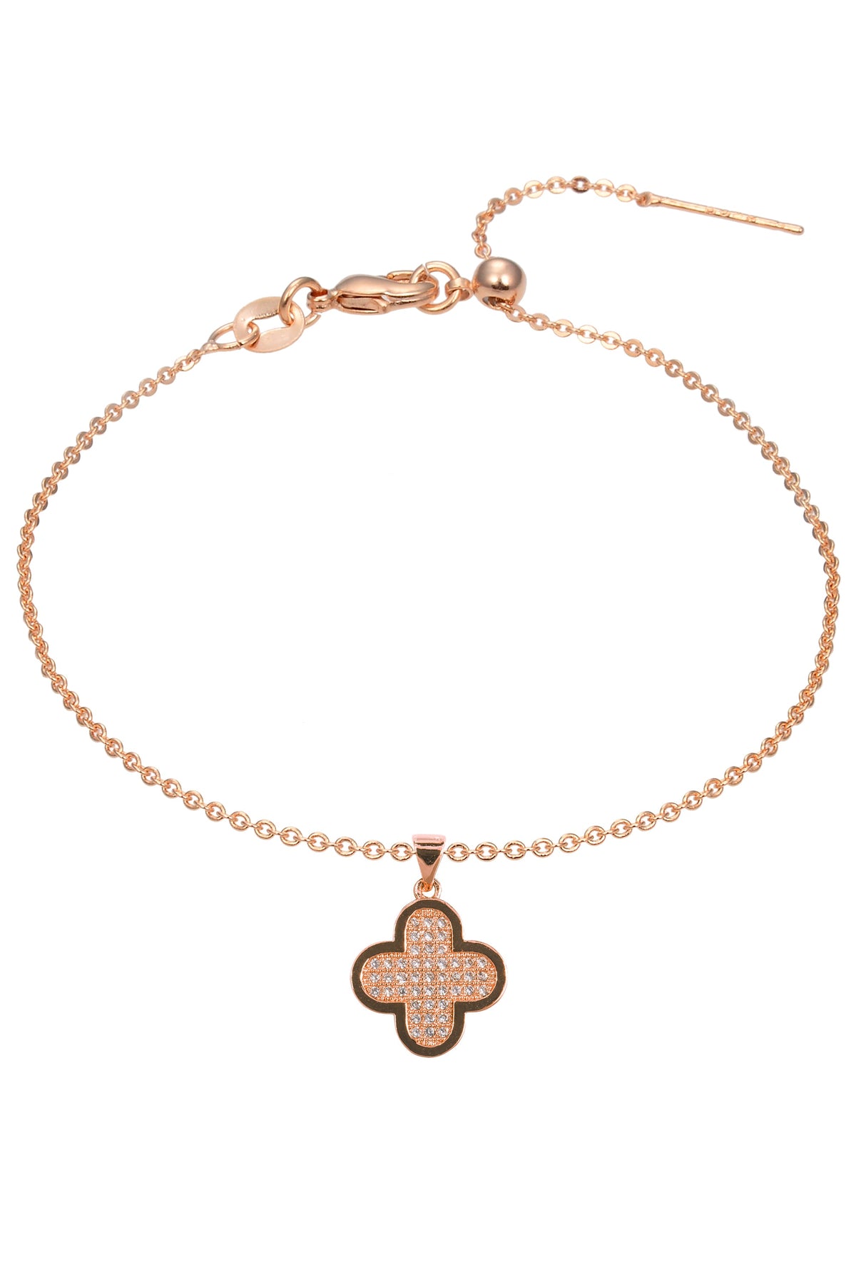 Clover Zircon Pendant For Bracelet BP0588