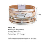 Feather Multilayer Leather Magnetic Bracelet B4189 - view 2