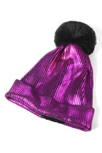 Colorful Pom Pom Knitted Beanie C0044