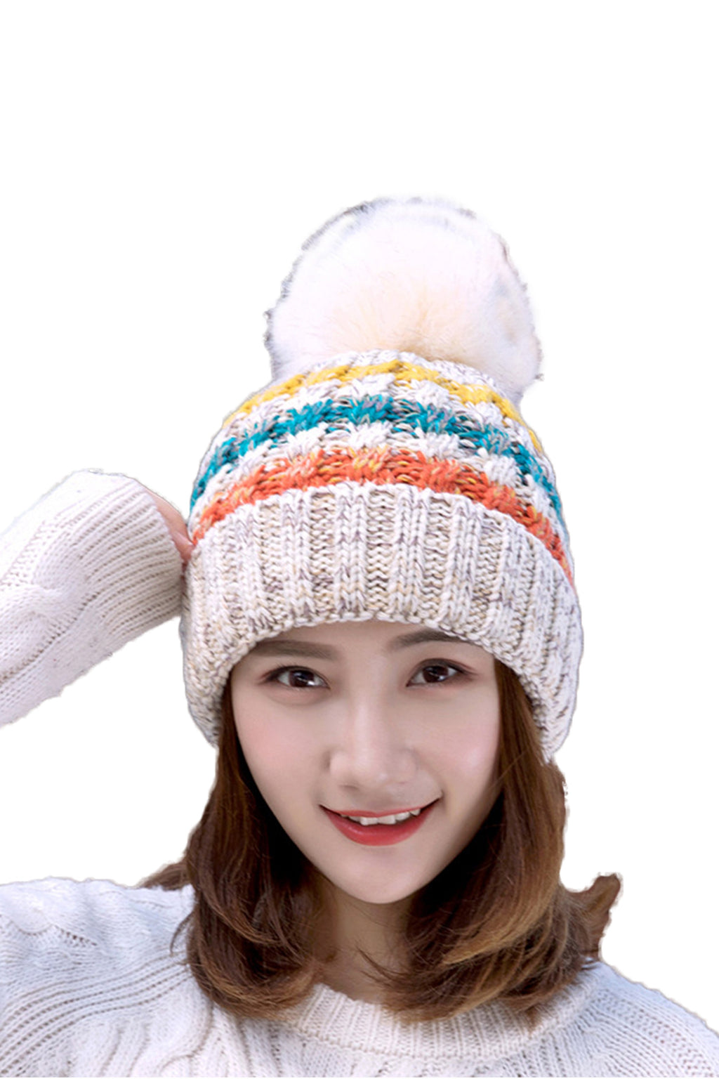 PomPom Warm Knitted Beanie C0053