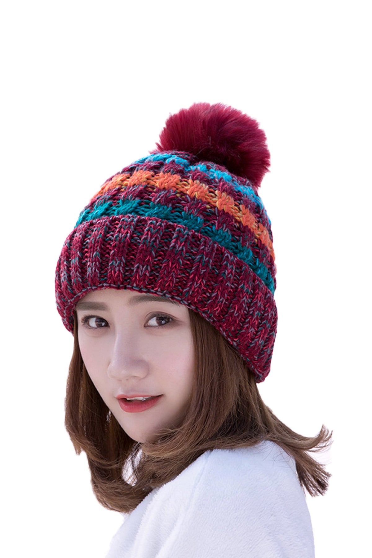 PomPom Warm Knitted Beanie C0053